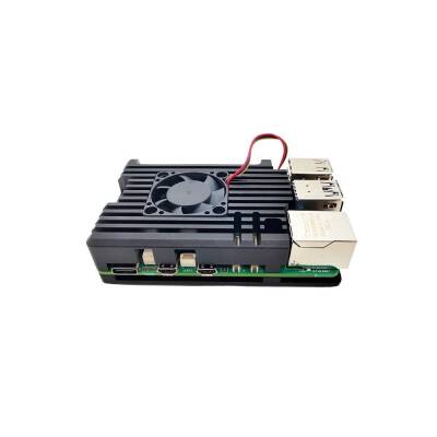 Raspberry Pi 5 Tek Fanlı Alüminyum Kasa - 2 data-big=
