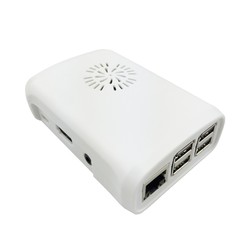 Raspberry Pi B+/2/3 Fan Case - Beyaz - Thumbnail
