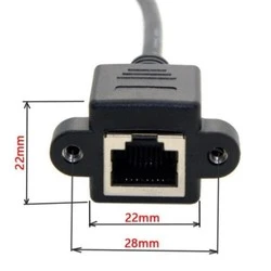 RJ45 Panel Montaj Tipi Ethernet Kablosu-30cm-Down - Thumbnail