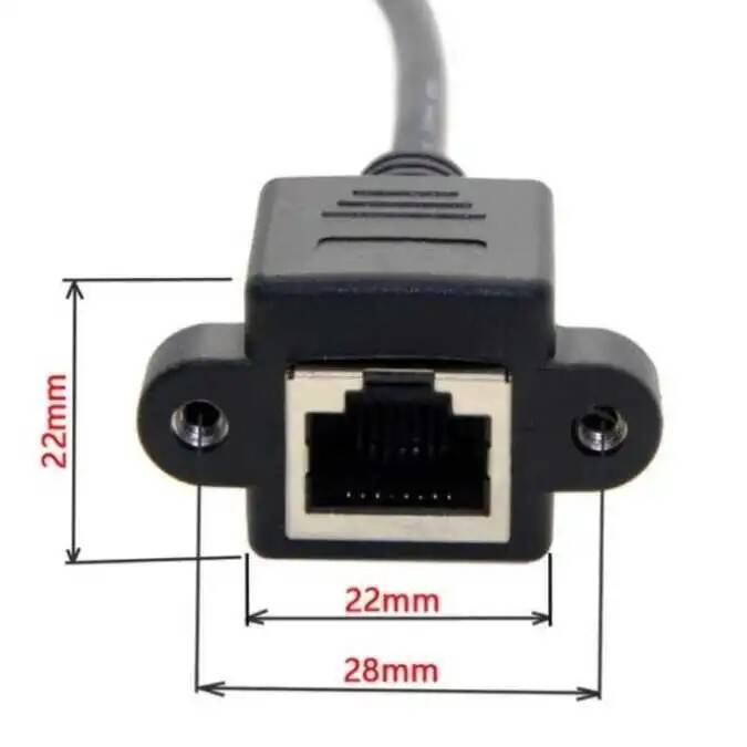 RJ45 Panel Montaj Tipi Ethernet Kablosu-30cm-Down - 2
