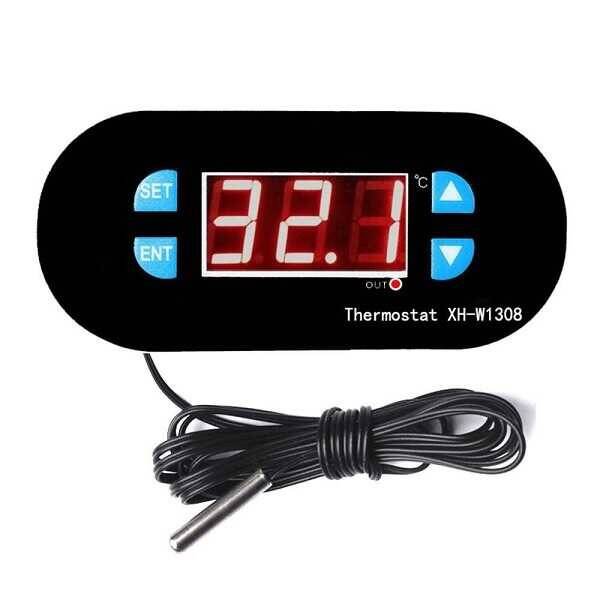 Röle Çıkışlı Dijital Termostat 12V Sıcaklık Kontrol Cihazı XH-W1308 - 1