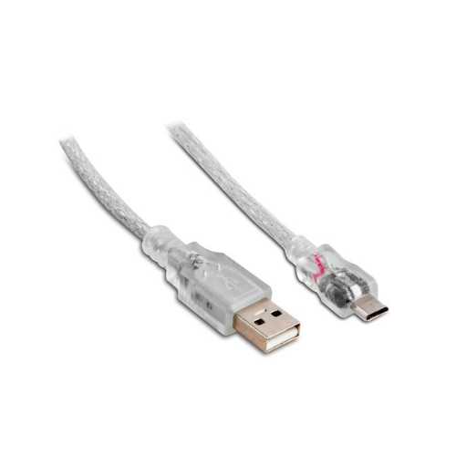 USB Kablo - S-link Mikro Usb 1.5M Şeffaf Kablo (SL-77A)