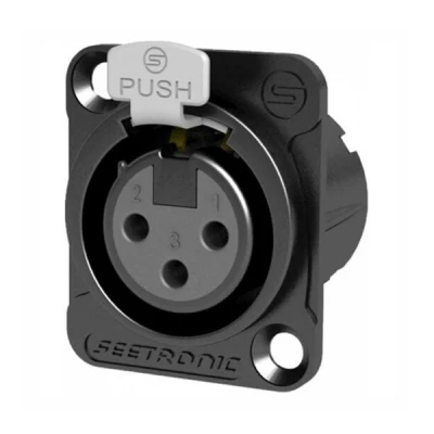 Seetronic MK3F2C-B 3 Pin XLR Dişi Şase Konnektör - 1 data-big=