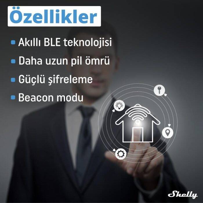 Shelly BLU 4 Butonlu Duvar Anahtarı - 6