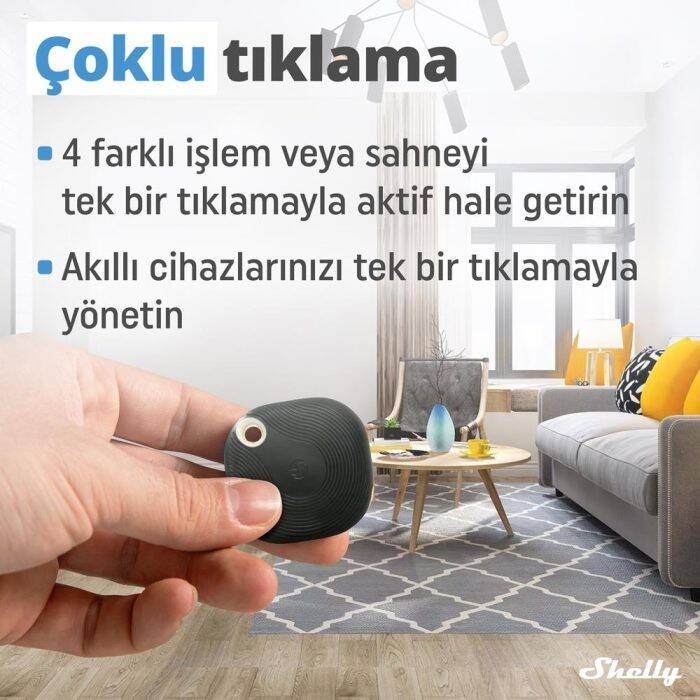 Shelly BLU Button Tough Akıllı Kontrol Butonu - 6