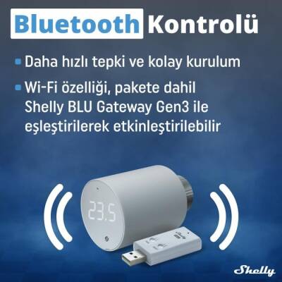 Shelly BLU TRV Akıllı Termostatik Radyatör Vanası - 2 data-big=