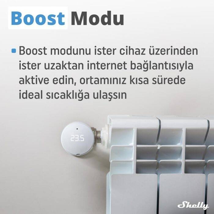 Shelly BLU TRV Akıllı Termostatik Radyatör Vanası - 6