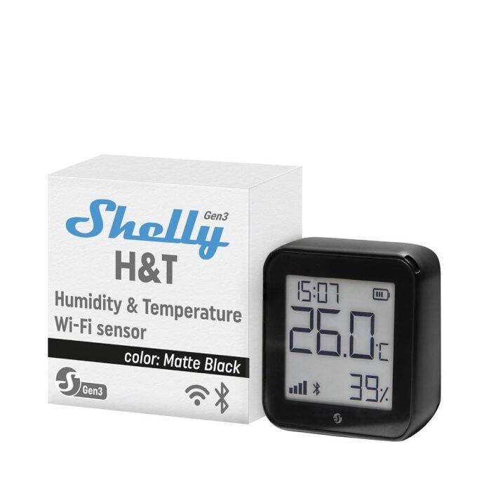 Shelly H&T Gen3 WiFi Sıcaklık ve Nem Sensörü - 1