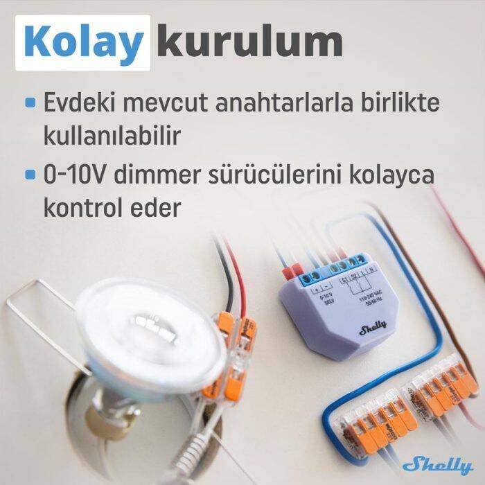 Shelly Plus 0-10V Dimmer Röle - 3