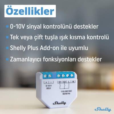 Shelly Plus 0-10V Dimmer Röle - 4 data-big=