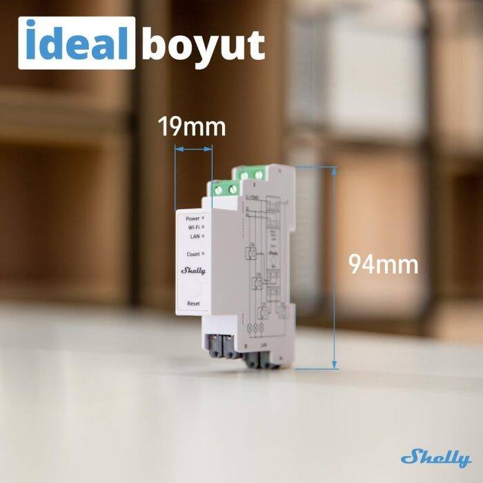 Shelly Pro 3EM 120A 3 Faz Enerji Ölçer - 2