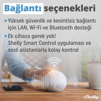 Shelly Pro EM-50 1 Faz Enerji Ölçer - 4 data-big=