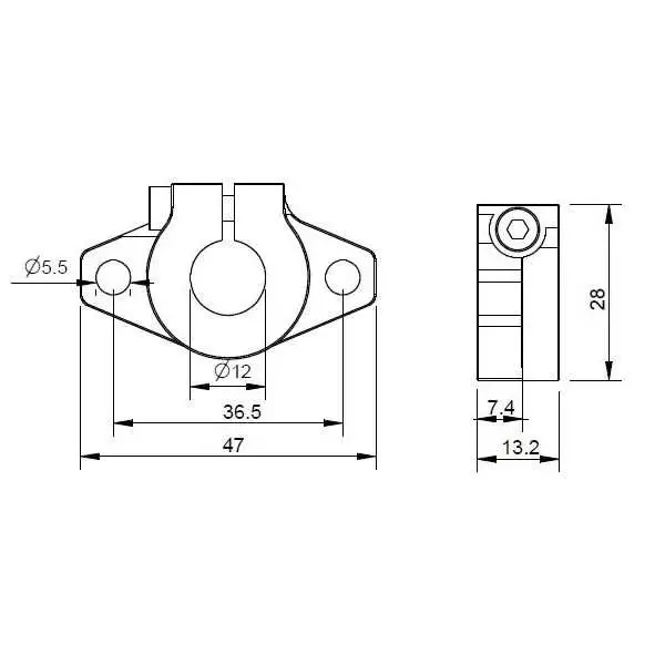 SHF12 Aluminyum Mil Tutucu - 12mm - 4