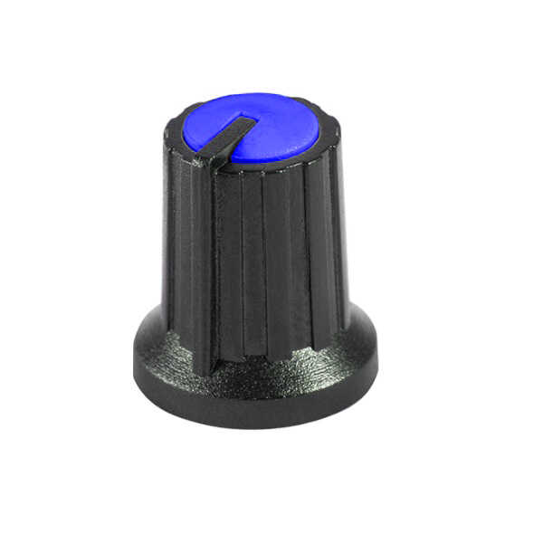 Pot - Trimpot - Siyah Potansiyometre Düğmesi (Mavi Başlı)