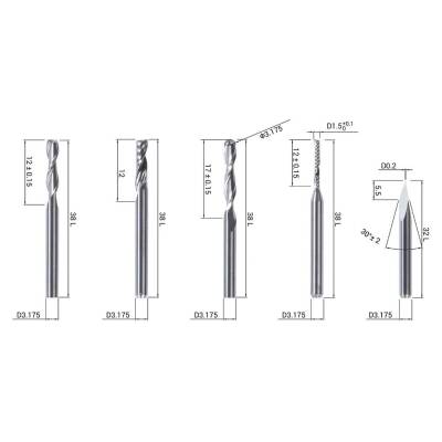 Snapmaker CNC Bits (5 Bits) - 22004 - 3 data-big=