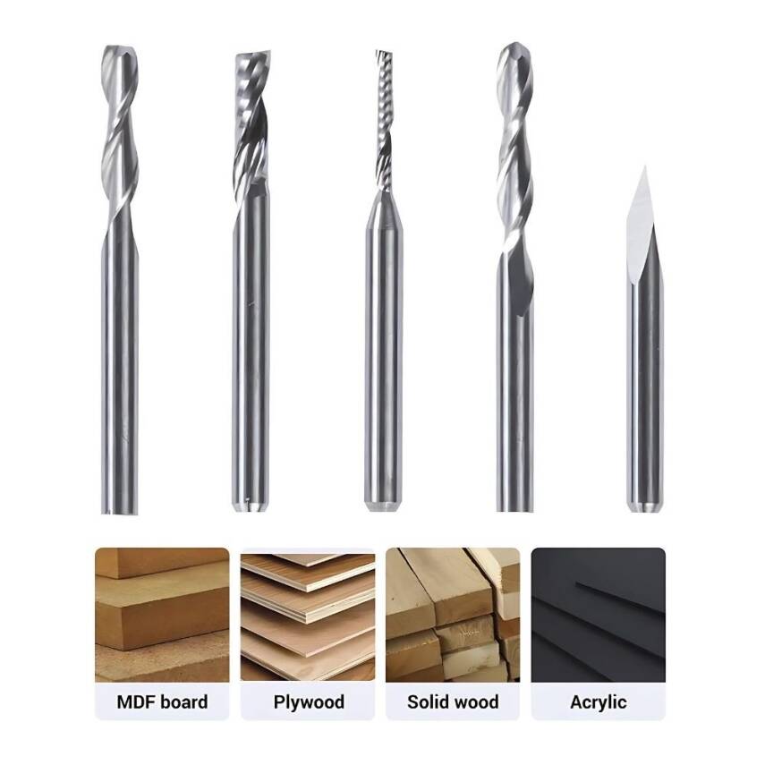 Snapmaker CNC Bits (5 Bits) - 22004 - 4