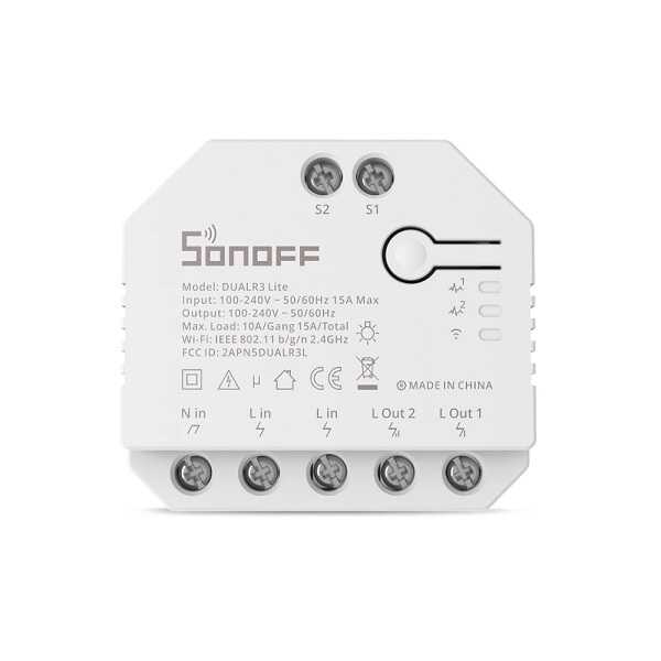 Sonoff Akıllı Ev - IOT - Sonoff Dual R3 Lite Çift Kanallı Akıllı Röle