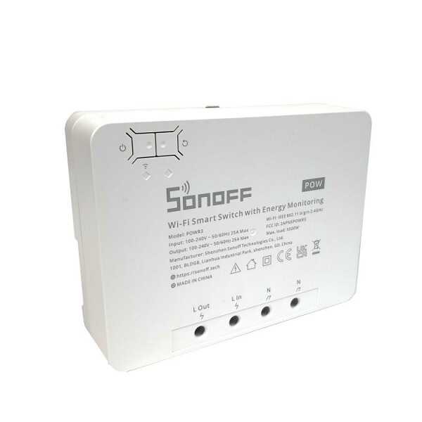 Sonoff Akıllı Ev - IOT - Sonoff Pow R3 Wifi Akıllı Ev Rölesi