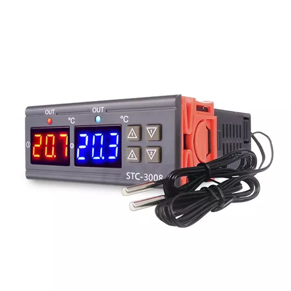  - STC-3008 AC 110-220V 10A LCD Ekranlı Sıcaklık Kontrol Modülü