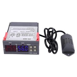 STC-3028 AC110-220V LCD Ekranlı Nem Sıcaklık Kontrol Modülü - Thumbnail