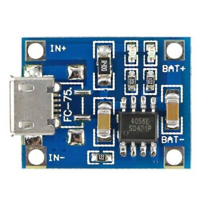 TP4056 1A Lityum Sarj Modülü - Micro USB - 2 data-big=