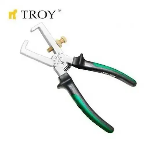 TROY 21014 Ayarlı Kablo Sıyırma Pensesi (160mm) - 1