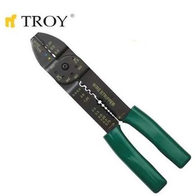 TROY 24006 Kablo Sıyırma-Pabuç Sıkma (225mm) - 1