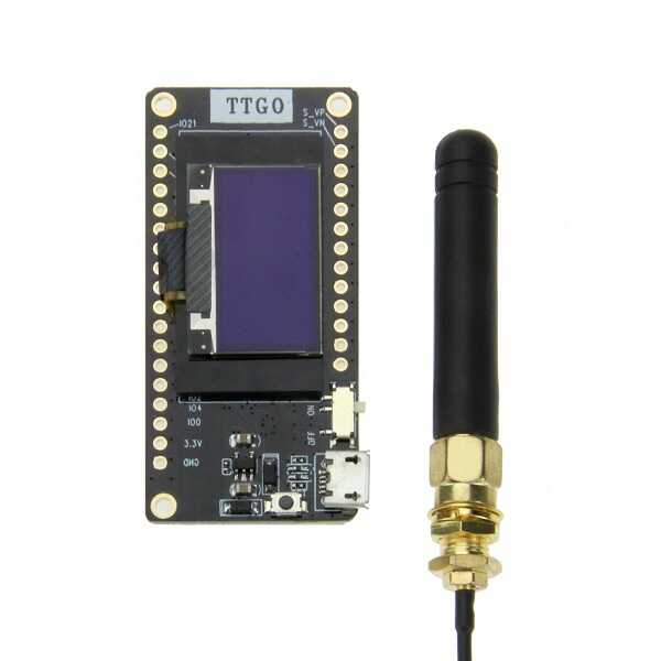 Arduino Tabanlı Geliştirme Kartları - TTGO LORA32 V2.0 868Mhz ESP32 LoRa OLED 0.96 inch LCD Ekran Bluetooth Wifi ESP32 Modülü