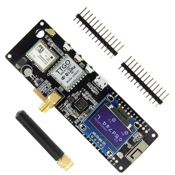 Arduino Tabanlı Geliştirme Kartları - TTGO T-Beam V1.1 ESP32 868Mhz WiFi Bluetooth Modül-GPS NEO 6M SMA-18650 Pil Yuvalı