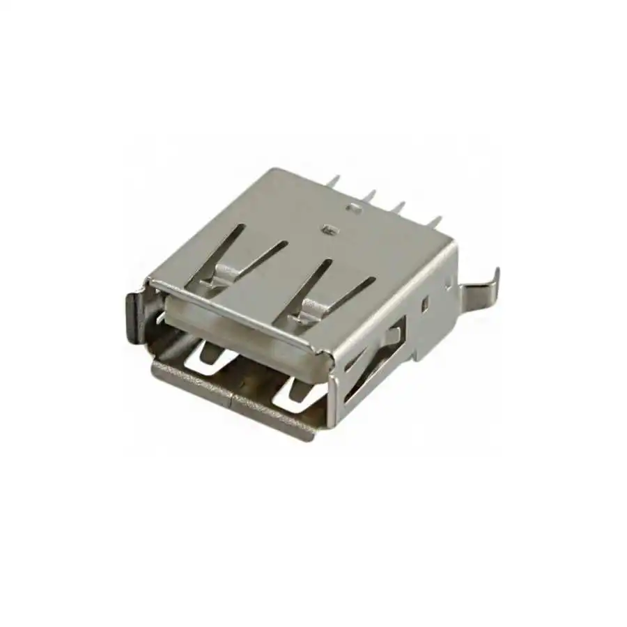 Konnektör - USB A Şase Tipi Dişi Konnektör-Dikey