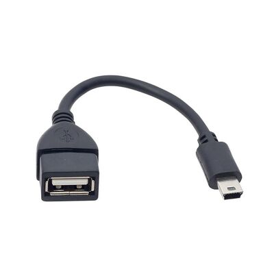 USB Dişi - Mini USB Data Kablosu - 15cm - 1