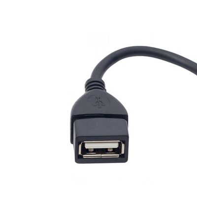 USB Dişi - Mini USB Data Kablosu - 15cm - 2