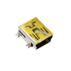 USB Mini B 5 Pin R/A Smd - Thumbnail