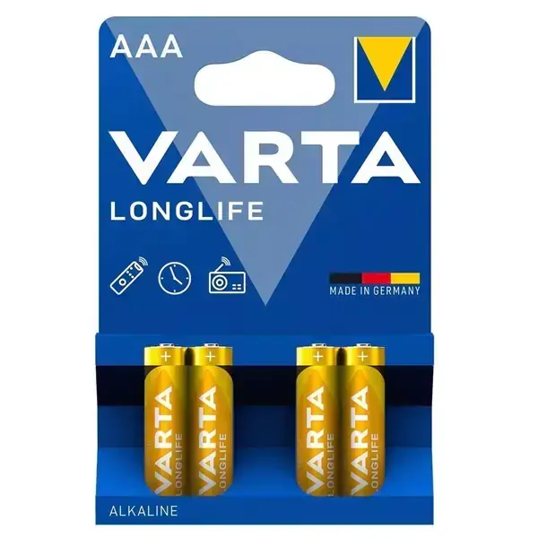 Varta 4103 Longlife AAA 4'lü İnce Kalem Pil - 1