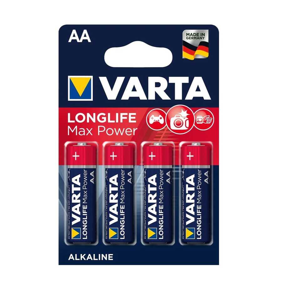 Pil - Varta 4706 Longlife Max Power AA Kalem Pil 4'lü