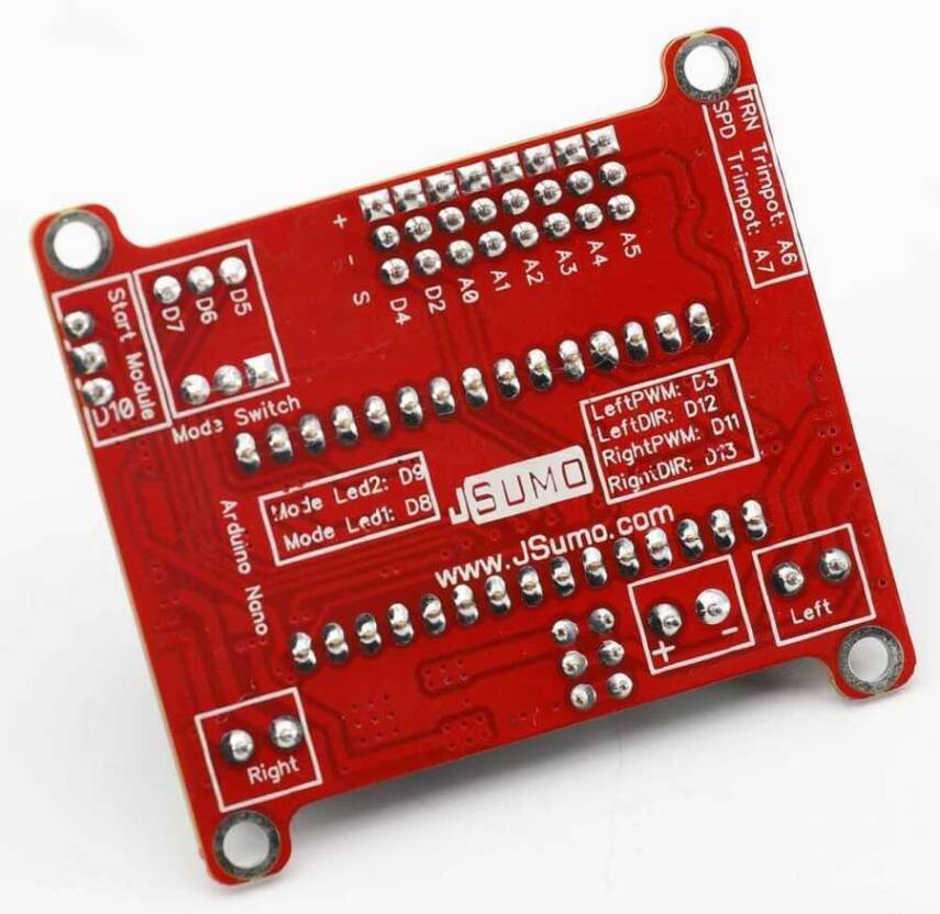Wing Arduino Nano Robot Kartı (Çizgi İzleyen ve Minisumo Robot'a Özel) - 3