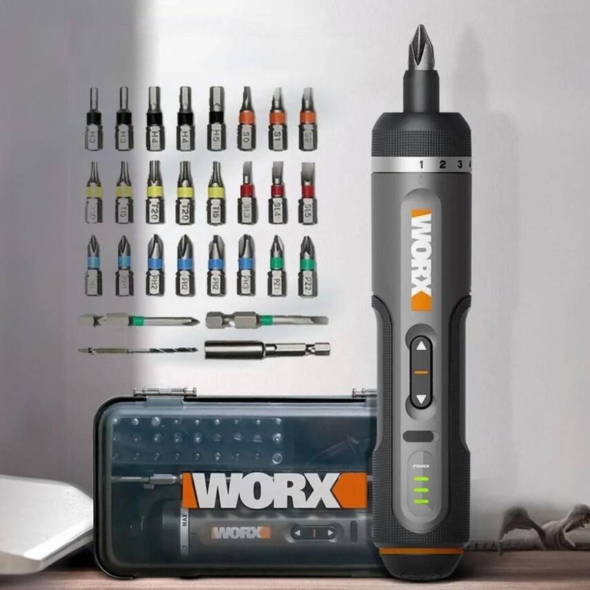 WORX Şarjlı Tornavida WX242 4V2Ah Li-ion Akıllı Tork Ayarlı + 30 Adet Bits Uç - 2