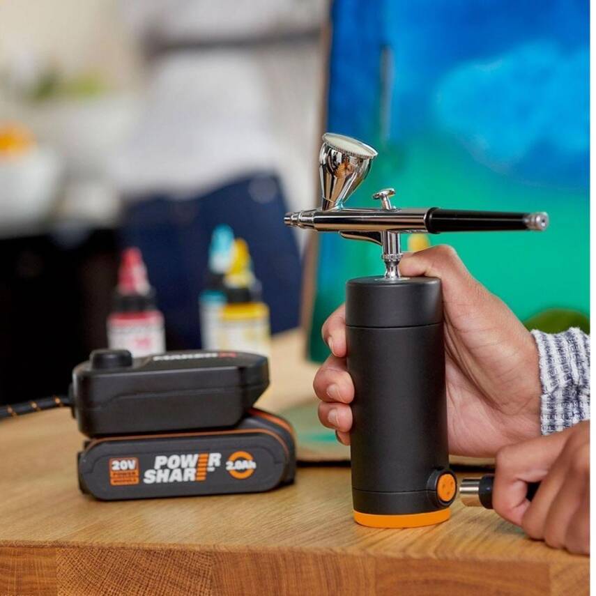 WORX WX742.9 MAKERX 20V Profesyonel Mini Air Brush Boya Tabancası - 5